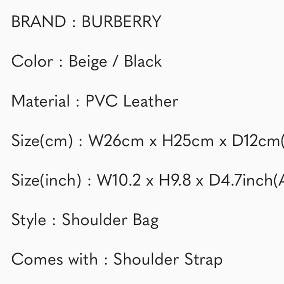 BURBERRY Nova check PVC shoulder handbag. Authentic - Picture 13 of 14